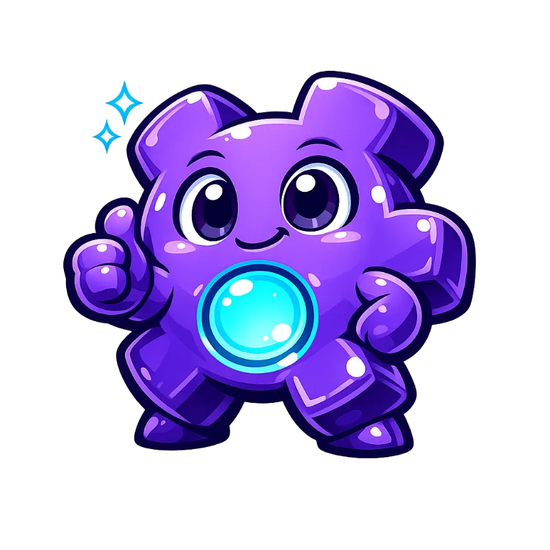 The LittleBig Widgets mascot — a proud cartoon gear giving a thumbs up